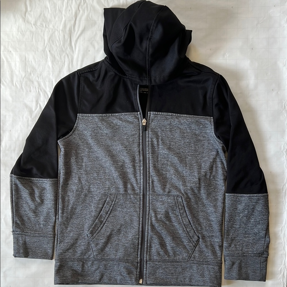 Boys Xersion Black and Gray Light Jacket - M (10/12)